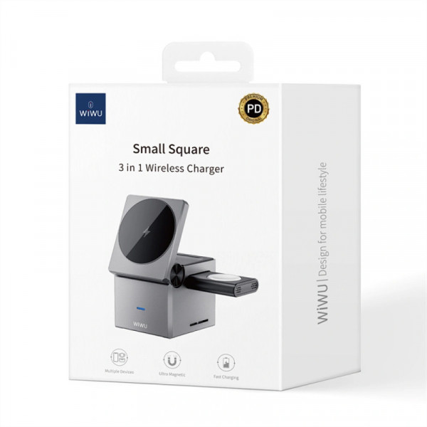 БЗП WIWU Wi-W030 Planeta Trio 3 in 1 Cableless charger