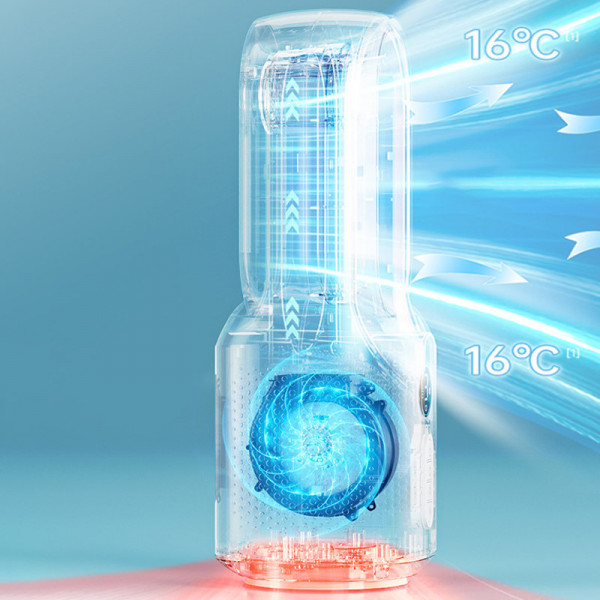 Настільний вентилятор F8 3in1 з Bluetooth-динаміком і нічником 4000mAh