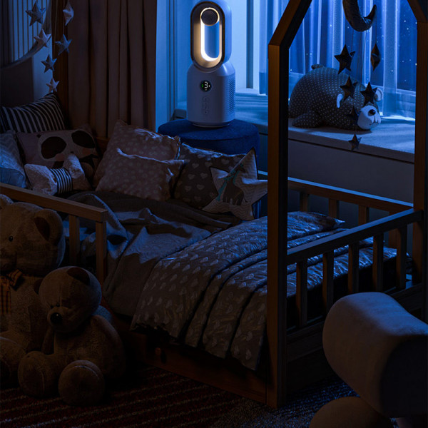 Настільний вентилятор F8 3in1 з Bluetooth-динаміком і нічником 4000mAh