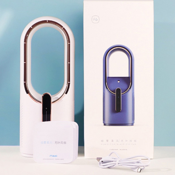 Настільний вентилятор F6 2in1 з зволожувачем повітря 2200mAh