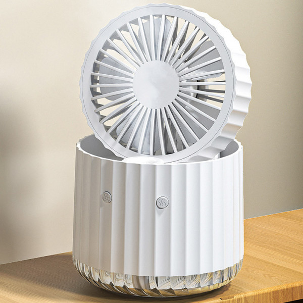 Настільний вентилятор Rapid Cooling 3in1 з водяним охолодженням і підсвічуванням 1200 mAh