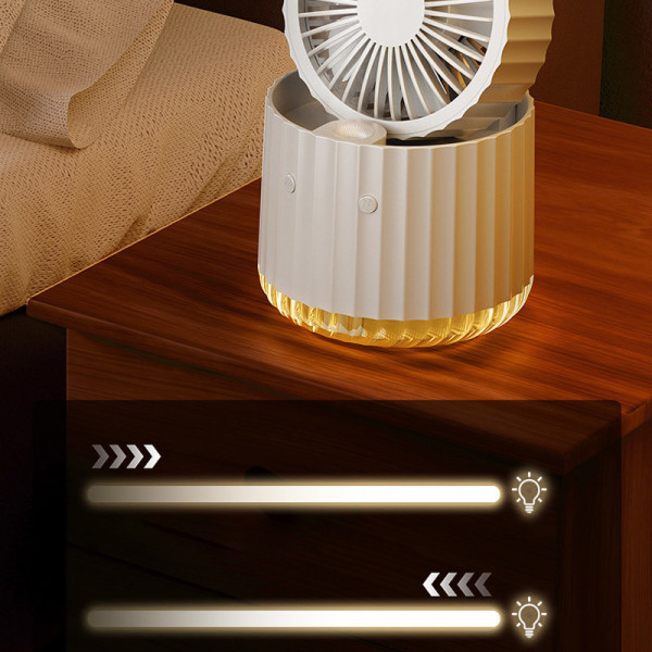 Настільний вентилятор Rapid Cooling 3in1 з водяним охолодженням і підсвічуванням 1200 mAh