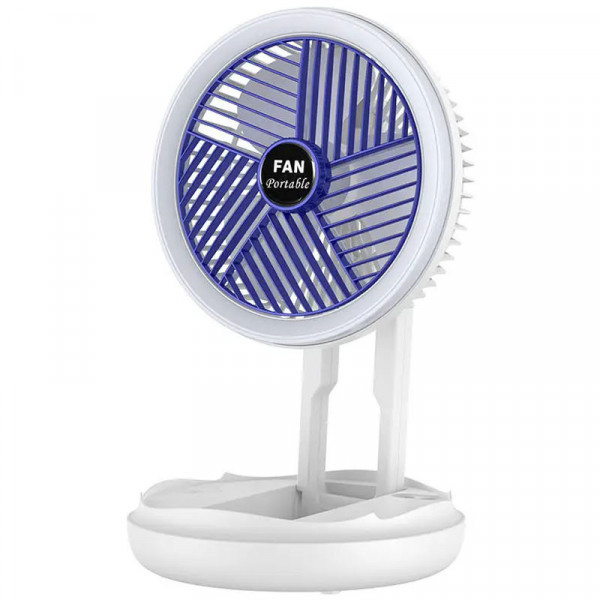 Настільний складний вентилятор Folding Fan 2in1 with Night Light