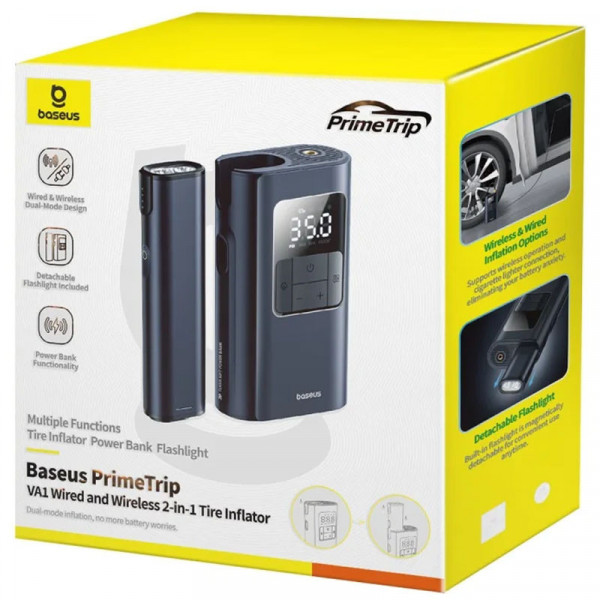 Портативний насос Baseus PrimeTrip VA1 2-in-1 1750 mAh (C11169001121-00)