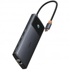 Перехідник HUB Baseus Metal Gleam II OS 10in1 Dual Display (B00061800123-01)